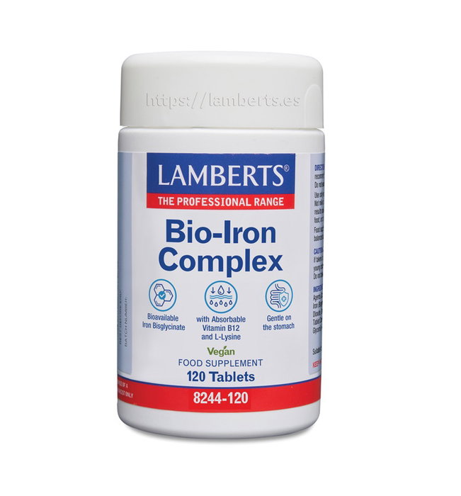 LAMBERTS BIO IRON COMPLEX 120 comprimés