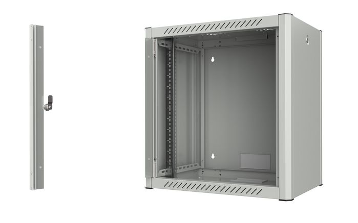 Lanview Armoire Rack 19 pouces Logon 12U 60 x 45 Murale Pro Blanc
