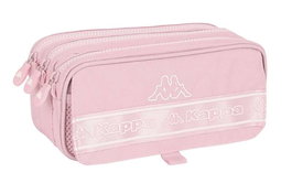 Safta Portatodo Triple Big Kappa Basics - Trousse de rangement portable pour enfant, rose - 21,5 x 10 x 8 cm