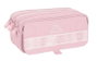 Safta Portatodo Triple Big Kappa Basics - Trousse de rangement portable pour enfant, rose - 21,5 x 10 x 8 cm