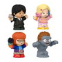 Little People Pack de 4 figurines collectionneur série Mercredi - Wednesday Addams, Cosa, Enid Sinclair, Marilyn Thornhill et Hyde - Figurines détaillées +14 ans