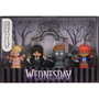 Little People Pack de 4 figurines collectionneur série Mercredi - Wednesday Addams, Cosa, Enid Sinclair, Marilyn Thornhill et Hyde - Figurines détaillées +14 ans