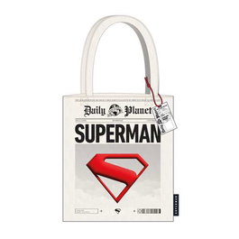 Cerdá - Sac de courses Superman pour enfant - Modèle beige - À partir de 3 ans