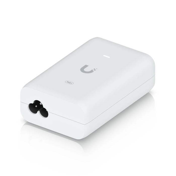 Ubiquiti Adaptateur PoE+ 2.5 Gigabit 30W - 48V DC / 0.65A - Protection contre les surtensions - Avec indicateur LED Ubiquiti Adaptateur PoE+ 2.5 Gigabit 30W - 48V DC / 0.65A - Protection contre les surtensions - Avec indicateur LED
