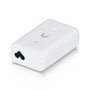 Ubiquiti Adaptateur PoE+ 2.5 Gigabit 30W - 48V DC / 0.65A - Protection contre les surtensions - Avec indicateur LED