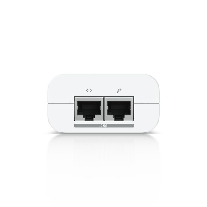 Ubiquiti Adaptateur PoE+ 2.5 Gigabit 30W - 48V DC / 0.65A - Protection contre les surtensions - Avec indicateur LED Ubiquiti Adaptateur PoE+ 2.5 Gigabit 30W - 48V DC / 0.65A - Protection contre les surtensions - Avec indicateur LED