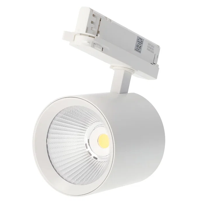 Spot de Rail LED 40W 90Lm/W CCT Tonalité de Lumière Ajustable Driver Lifud Trifásico 50.000H