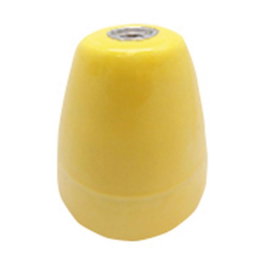 F-Line Douille de lampe céramique vintage E27 100W 250V jaune Ø47 x 59 mm avec fermeture de sécurité