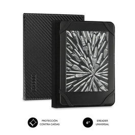 Subblim Clever Ebook Case Housse pour liseuse 6 pouces Noir Fibre de carbone