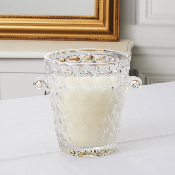 Home Deco Factory Bougie Parfumée à la Figue avec Récipient en Verre Home Deco Factory Bougie Parfumée à la Figue avec Récipient en Verre
