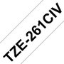 Brother Ruban TZE-261CIV Noir et blanc, Pack de 20