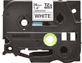 Brother Ruban Couleur TZE-261CIV Noir et Blanc, Pack de 20