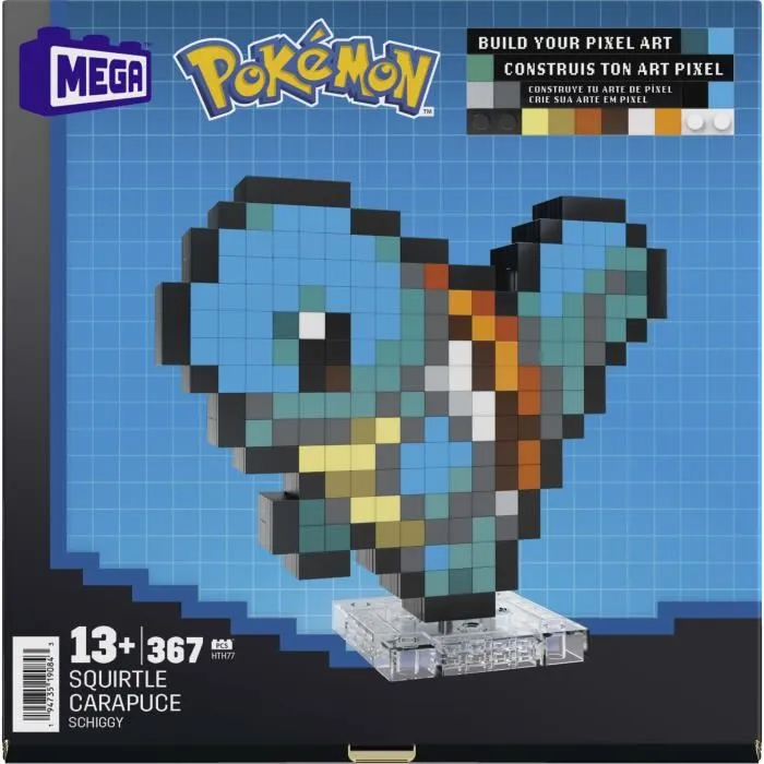 Mega Pokémon Carapuce Coffret de construction Rétro 367 pièces HTH77