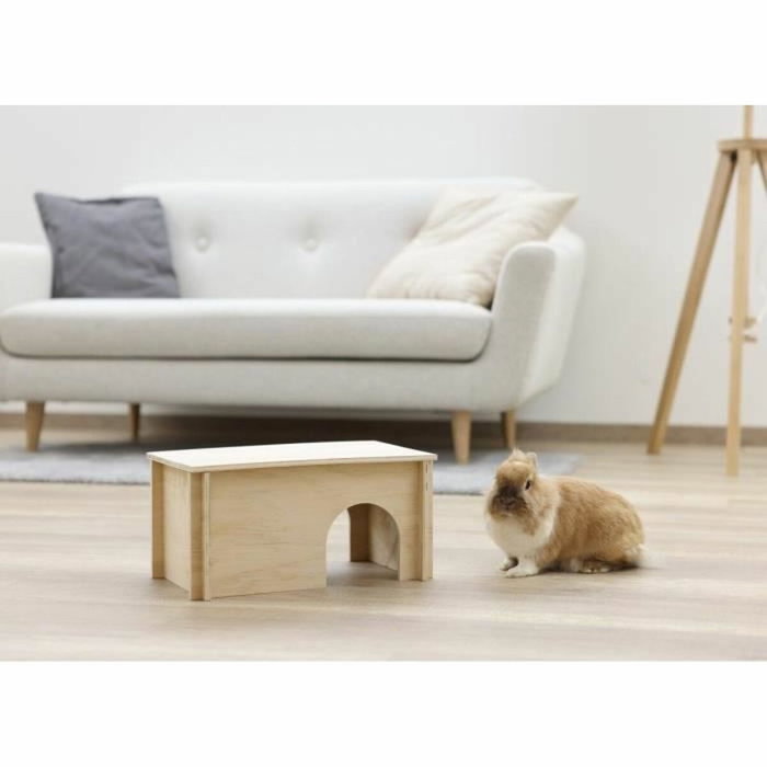 Kerbl Maison pour rongeurs Beige Bois