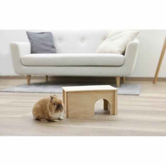 Kerbl Maison pour rongeurs Beige Bois