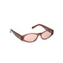 Tod's Lunettes de soleil TO0362-H 48E Femme Ovale Marron Verres Marron Monture Marron Foncé Brillant Plastique 140mm 57mm 15mm