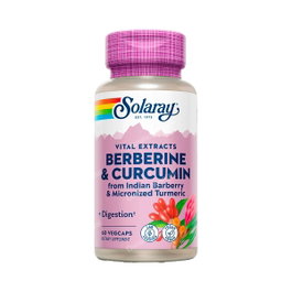 SOLARAY Berberine - Curcuma 600 mg 60 gélules complément alimentaire
