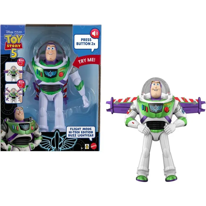 Mattel Buzz Lightyear Talking - Figurine électronique de 30 cm avec sons