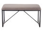 Gift Decor Banc Marron Métal Tissu 81 x 42 x 38 cm