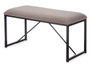 Gift Decor Banc Marron Métal Tissu 81 x 42 x 38 cm