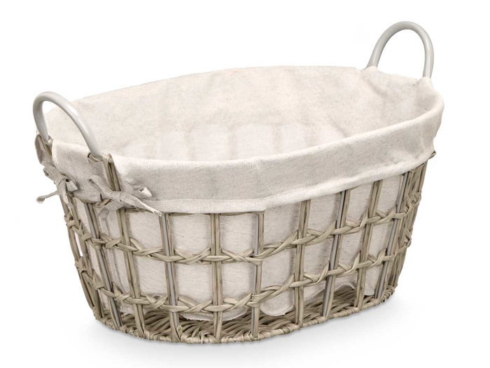 Kipit Panier Ovalé avec Anses Gris Petit 52x26x35 cm Tissu Polyester Coton (Set de 12) Kipit Panier Ovalé avec Anses Gris Petit 52x26x35 cm Tissu Polyester Coton (Set de 12)