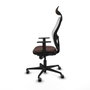 Piqueras y Crespo Chaise de Bureau 1D036G1 Blanc Brun foncé