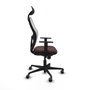Piqueras y Crespo Chaise de Bureau 1D036G1 Blanc Brun foncé