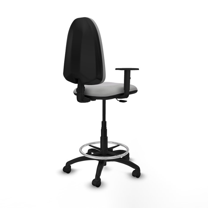 PIQUERAS Y CRESPO Chaise de Bureau Gris Clair avec Accoudoirs 1D