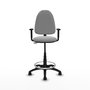 PIQUERAS Y CRESPO Chaise de Bureau Gris Clair avec Accoudoirs 1D
