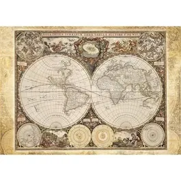 Schmidt Spiele Puzzle Carte du Monde Historique 2000 Pièces - Qualité Premium pour Adultes et Enfants à partir de 12 ans
