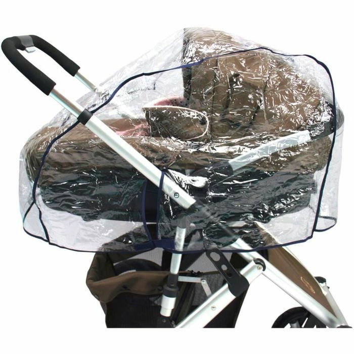Bambisol Habillage pluie Blanc Transparent pour landau ou nacelle Bambisol Habillage pluie Blanc Transparent pour landau ou nacelle