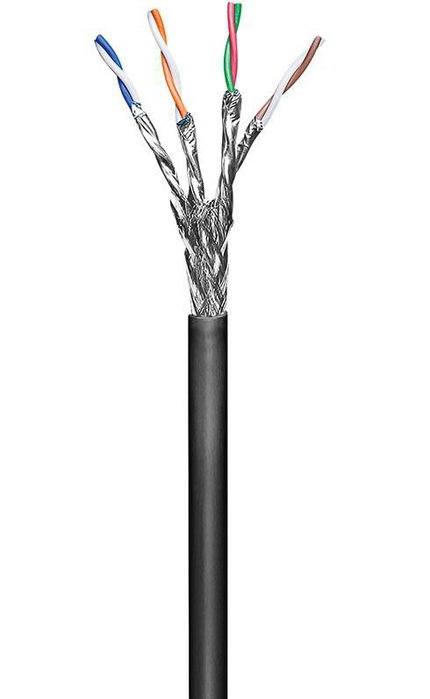 MicroConnect Câble Ethernet Cat6 S/FTP Solide Extérieur 100m Noir MicroConnect Câble Ethernet Cat6 S/FTP Solide Extérieur 100m Noir