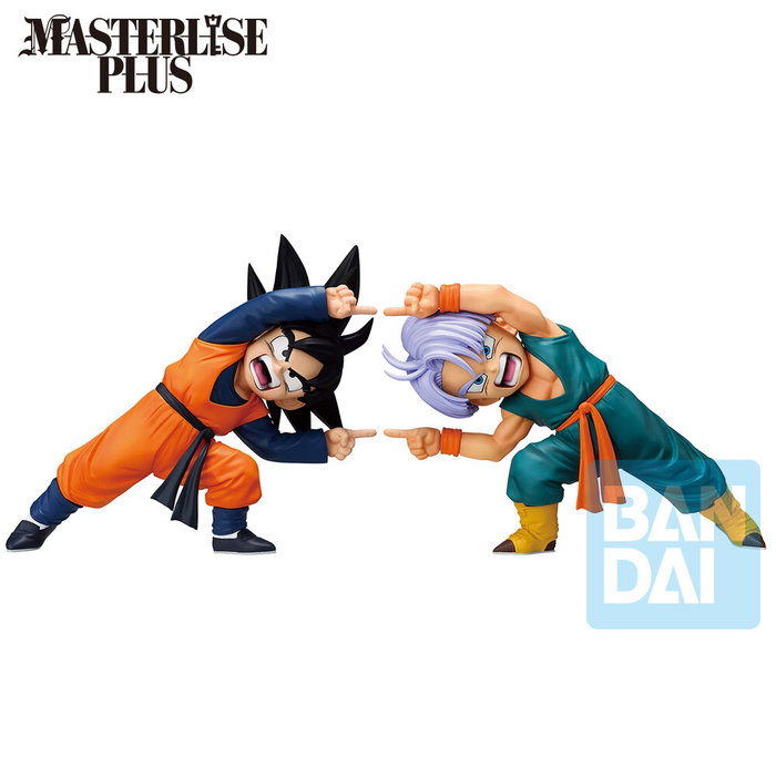 BANPRESTO Set de 2 figurines Ichibansho Masterlise Son Goten & Trunks Battle of Super Saiyan Dragon Ball Z 9cm BANPRESTO Set de 2 figurines Ichibansho Masterlise Son Goten & Trunks Battle of Super Saiyan Dragon Ball Z 9cm
