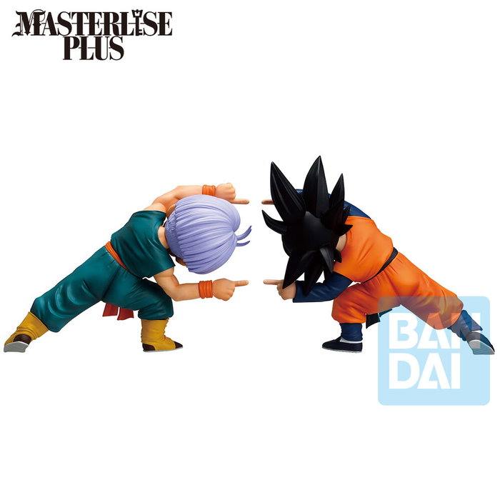 BANPRESTO Set de 2 figurines Ichibansho Masterlise Son Goten & Trunks Battle of Super Saiyan Dragon Ball Z 9cm BANPRESTO Set de 2 figurines Ichibansho Masterlise Son Goten & Trunks Battle of Super Saiyan Dragon Ball Z 9cm