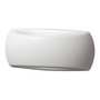 Fumagalli Francy Aplique mural ovale avec visière blanc translucide E27 IP66 300x85x130 mm résine UV