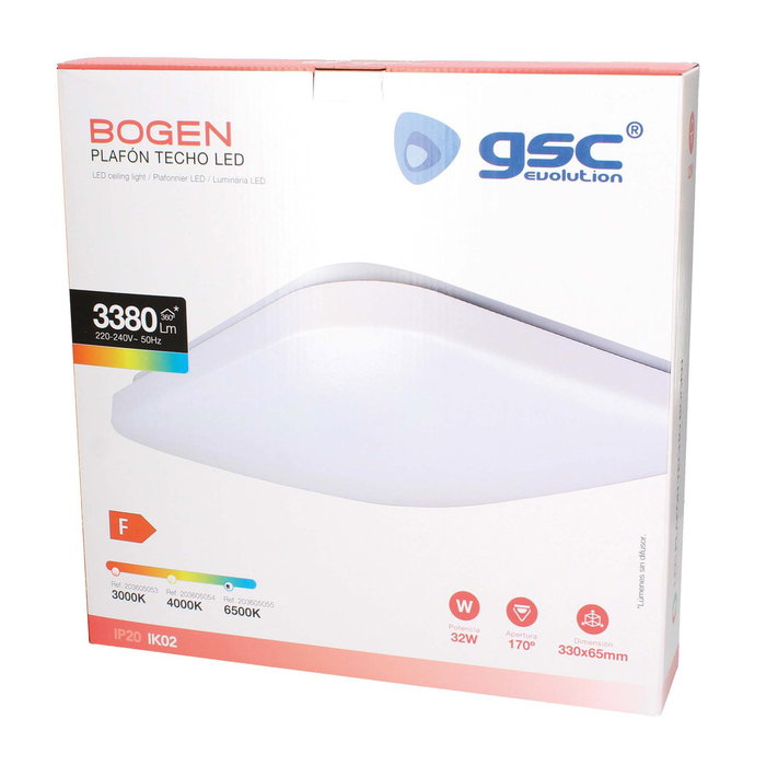 GSC Evolution Plafonnier LED Bogen 32W 6500K Blanco GSC Evolution Plafonnier LED Bogen 32W 6500K Blanco