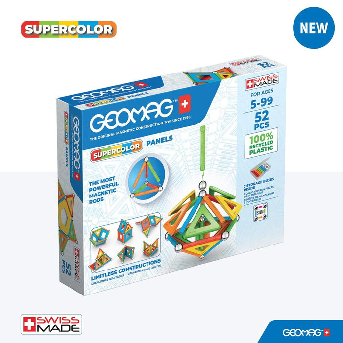 Geomag Supercolor Panels Recycled 52 pièces