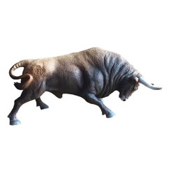 DEQUBE Toro Bravo Castaño Embistiendo