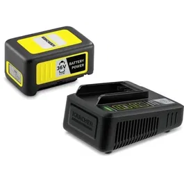 Karcher - Batterie POWER 36V 2.5 Ah Lithium-Ion avec écran LCD, chargeur rapide et grip antidérapant