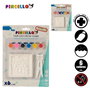 Pincello Tableau en Plâtre à Colorier Lot de 6 avec Pinceaux 2 x 29 x 22 cm (Set de 24)