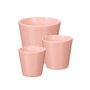 IBERGARDEN Set de 3 macetas coniques rose mat