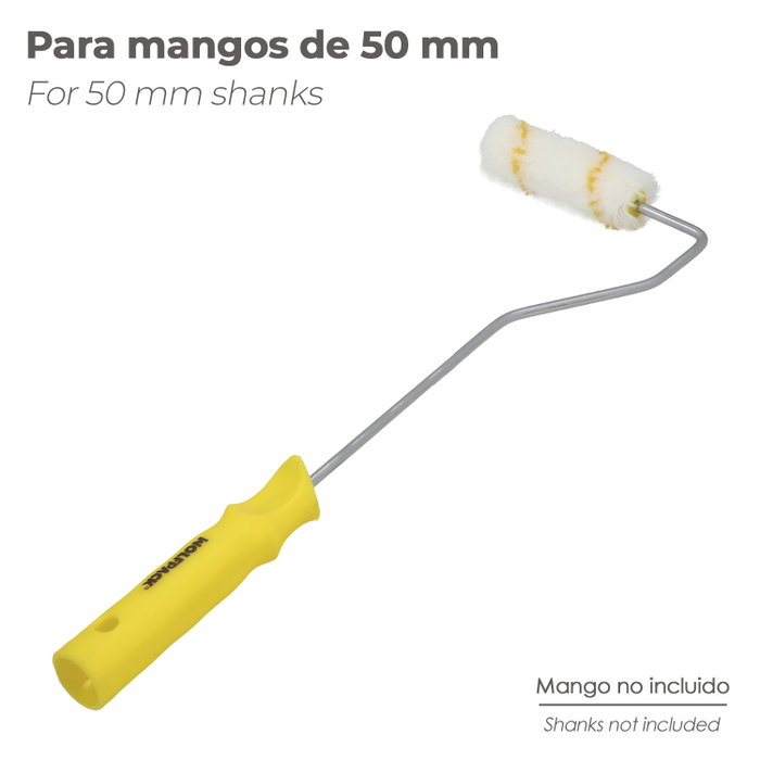 WOLFPACK LINEA PROFESIONAL Lot de 10 recharges de rouleaux en polyamide 50 mm pour émail acrylique