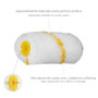 WOLFPACK LINEA PROFESIONAL Lot de 10 recharges de rouleaux en polyamide 50 mm pour émail acrylique