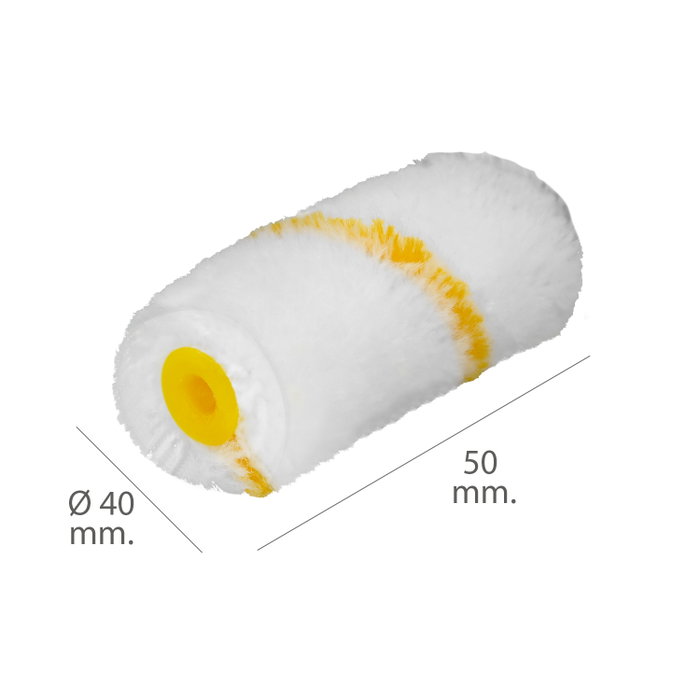 WOLFPACK LINEA PROFESIONAL Lot de 10 recharges de rouleaux en polyamide 50 mm pour émail acrylique