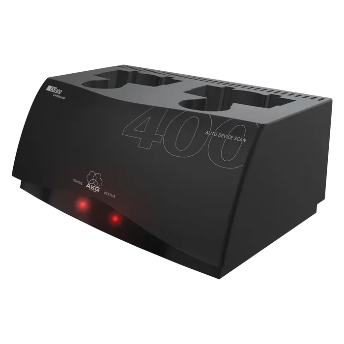 AKG Base de charge pour transmetteurs WMS 420/450/470 avec 2 batteries AA et alimentation