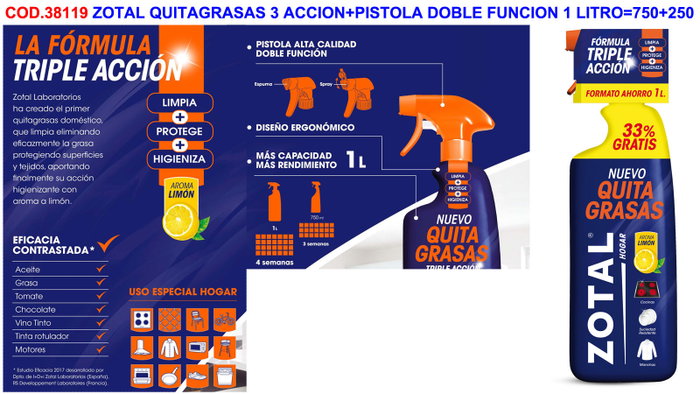 ZOTAL VET Dégraissant Maison 750 ml ZOTAL VET Dégraissant Maison 750 ml