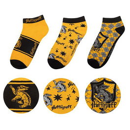 Cinereplicas Pack de 3 paires de socquettes Harry Potter Hufflepuff