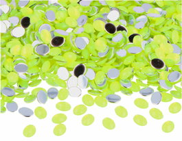 Innspiro Gemmes décoratives acryliques ovales jaune fluor 6x8mm 5000u. approx.