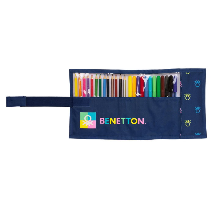 Pochette crayons Benetton Cool Blue marine 7 x 20 x 7 cm Enveloppante 27 Pièces Pochette crayons Benetton Cool Blue marine 7 x 20 x 7 cm Enveloppante 27 Pièces