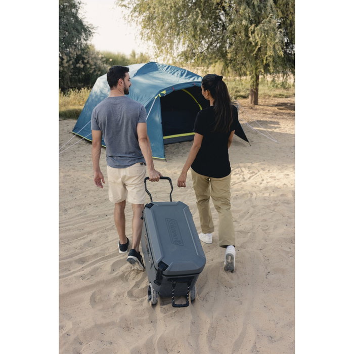 Coleman Convoy 65qt Glacière portable noire avec roulettes Coleman Convoy 65qt Glacière portable noire avec roulettes